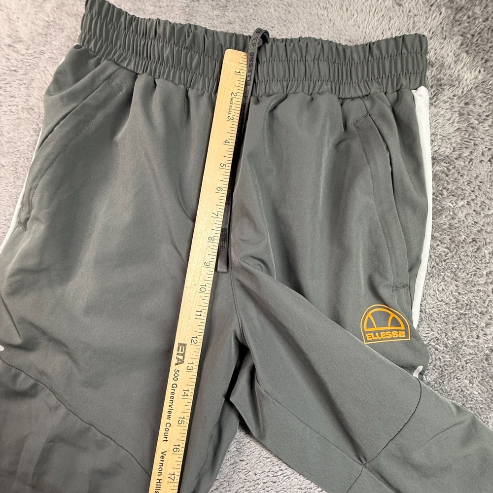 Ellesse Palavo Track Pants Mens L Gray Athletic Joggers Stretch Waist Sports - Picture 8 of 10